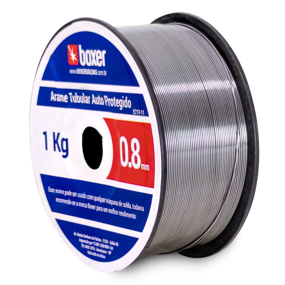 Arame para Solda MIG 0,8 mm Sem Gás Boxer: 1 kg de Alta Performance