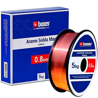 Arame Solda MIG 0.8mm Boxer: 5kg de Precisão!