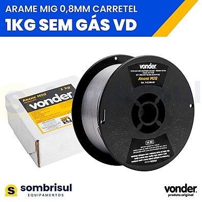 Arame Solda Mig/Mag Sem Gás 0,8mm Vonder: Solde Já!