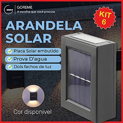 Arandela Solar LED: Ilumine seu Jardim!