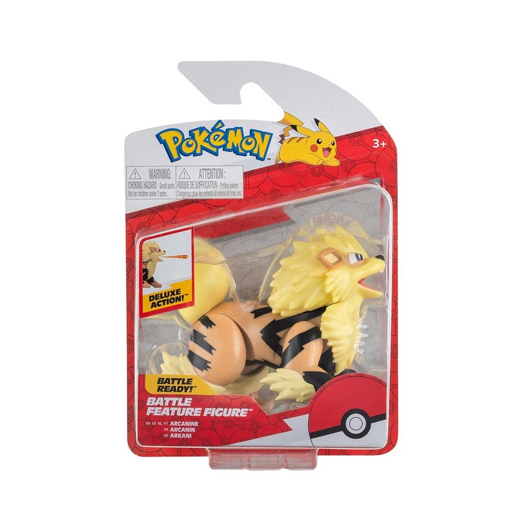 Arcanine Pokémon: Boneco de Batalha de 9cm