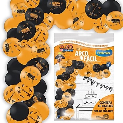 Arco de Balões Naruto: Decore Fácil!