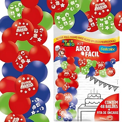 Arco de Balões Super Mario: Decore Fácil!