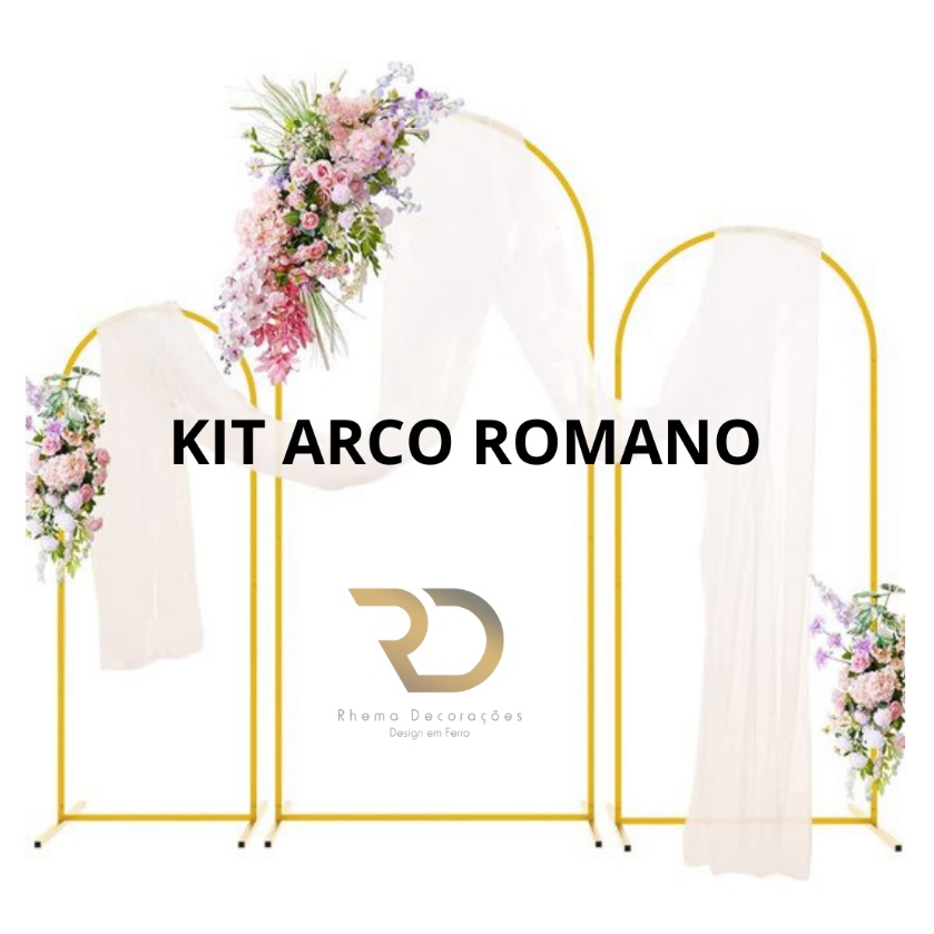 Arco Romano Trio Desmontável: Montagem Fácil e Estilo para Seu Espaço