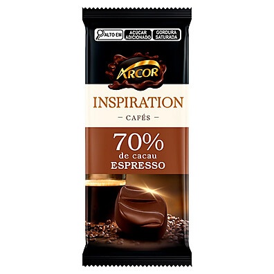 Arcor Inspiration Espresso 70% Cacau: Sabor Intenso!
