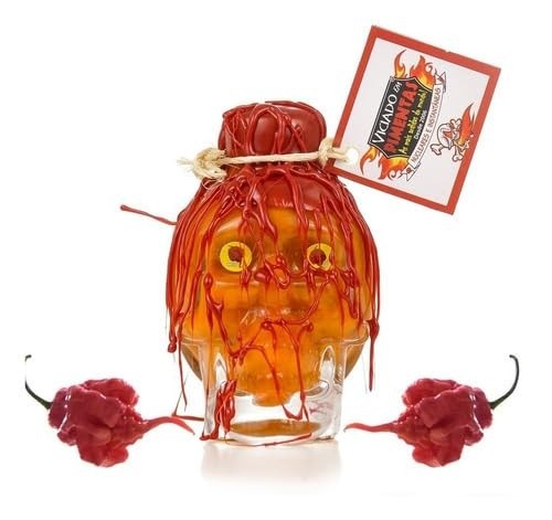 Molho De Pimenta Carolina Reaper Caveira + Ardida Do Mundo
