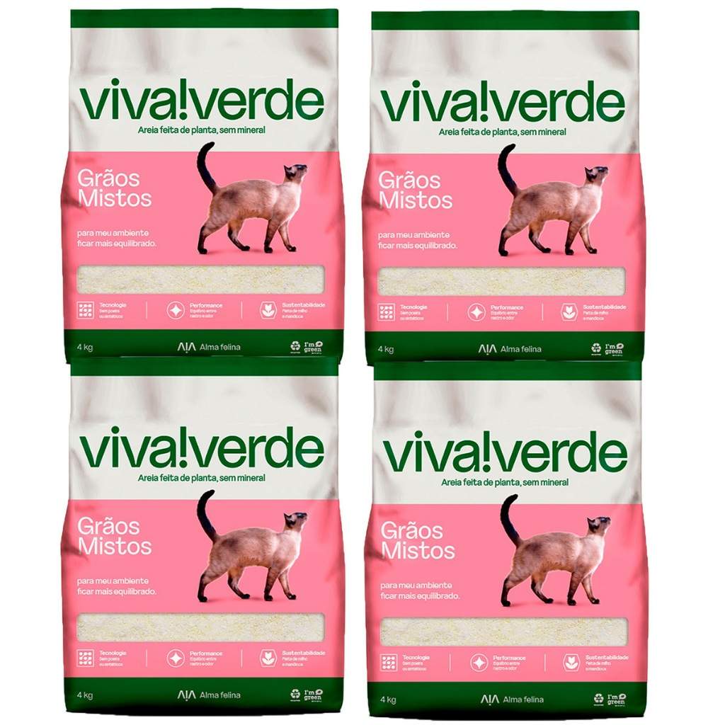 Areia Biodegradável Viva Verde: 4x Mais Frescor!
