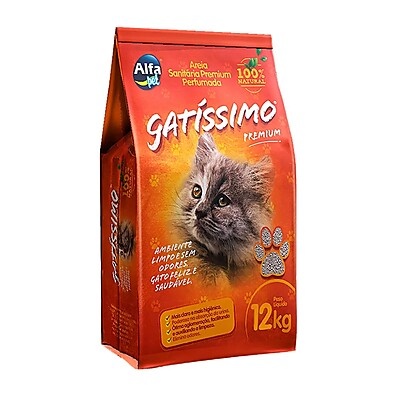 Areia Gatíssimo 12kg: Perfume e Absorção Premium