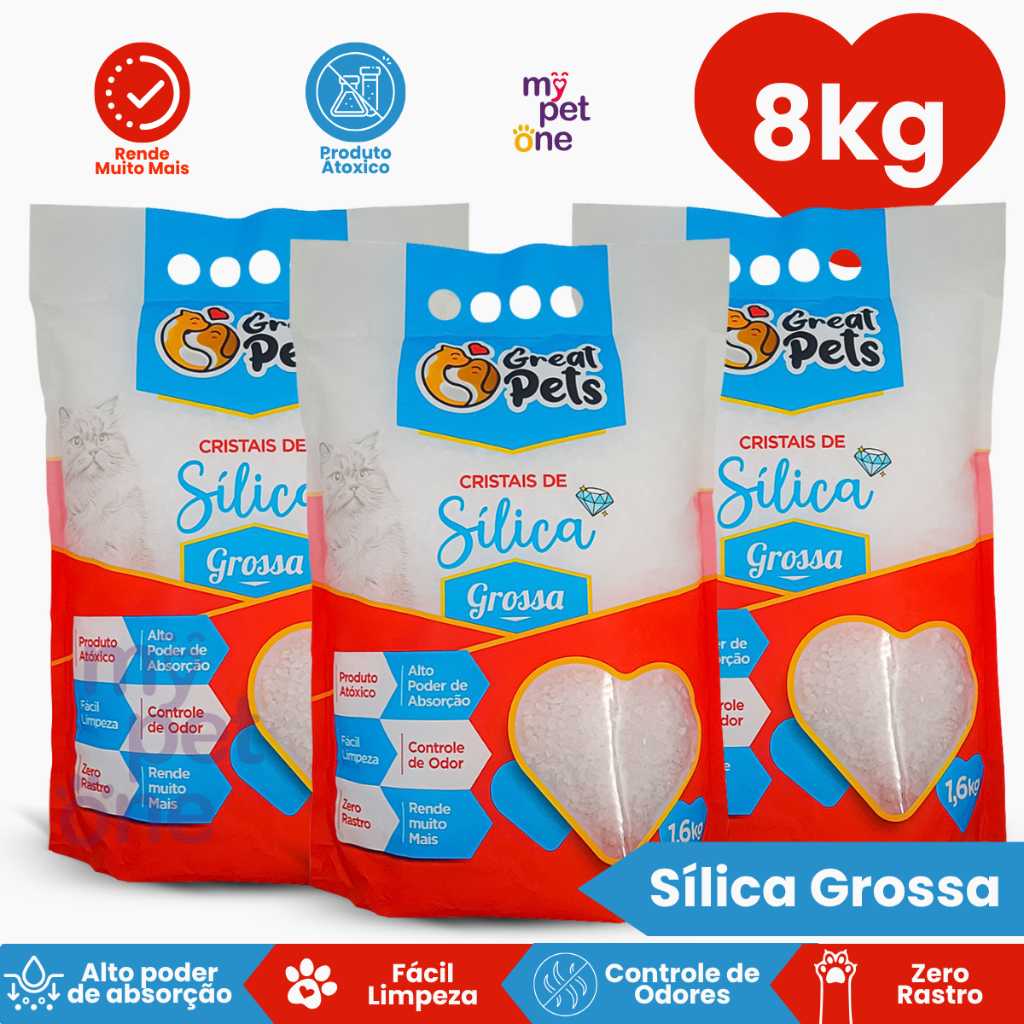 Areia Sílica para Gatos: 3x Mais Durabilidade!
