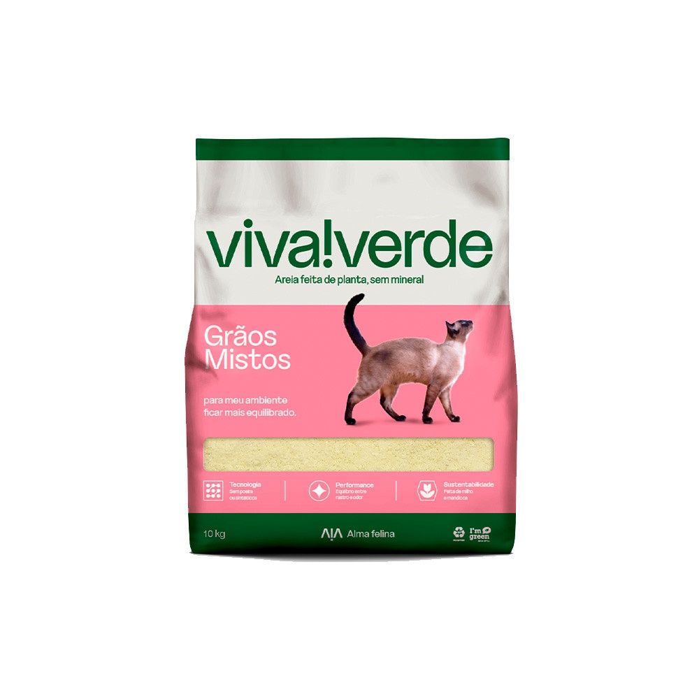 Areia Viva Verde: Limpeza e Odor Zero para seu Gato!