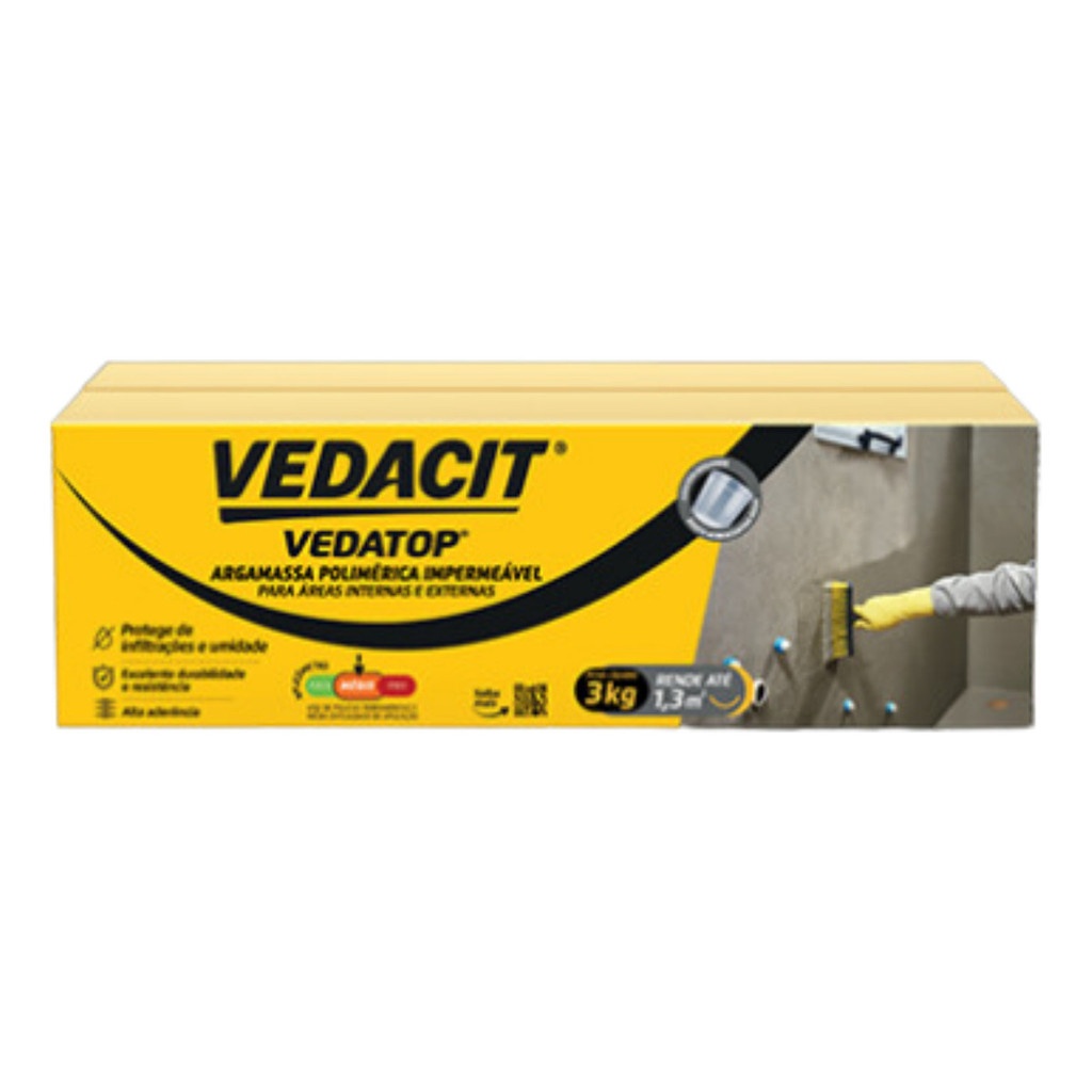 Argamassa Vedatop 3kg: Proteção Total contra Umidade