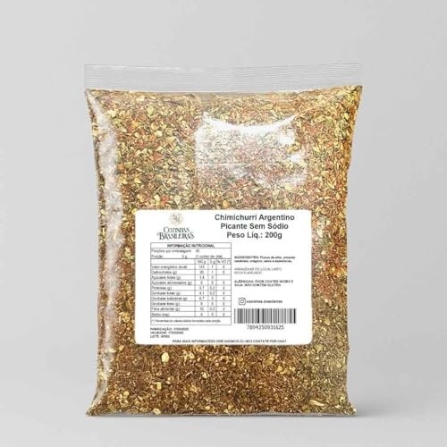 Tempero chimichurri argentino picante (200g)
