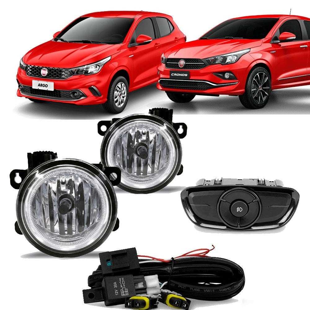 Kit Farol de Milha Fiat Argo e Cronos SL-091710: Ilumine Seus Caminhos com Segurança e Estilo!