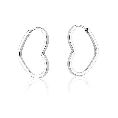 Argola Prata 925 Coração: Elegância que Dura