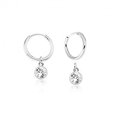 Argola Prata 925 Zircônia: Brilho e Elegância