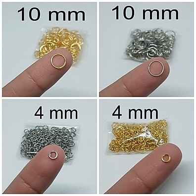 Argolas de Ferro 4mm: 2.100 Unidades por Grama para Artesanato