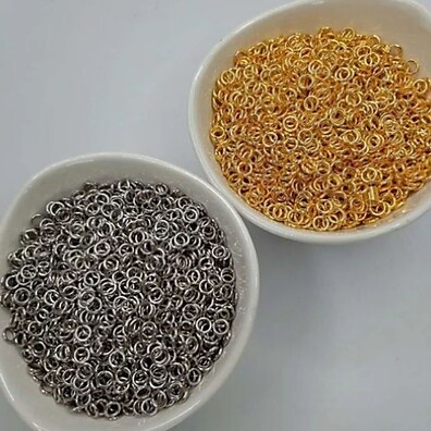 Argolinha Dourada/Prata 4MM a 10MM – 10g de Qualidade