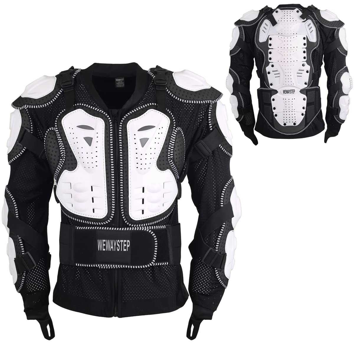 Jaqueta protetora de motocicleta, armadura de corpo inteiro, proteção da coluna do peito, equipamento de bicicleta suja para homens motocross MTB Racing