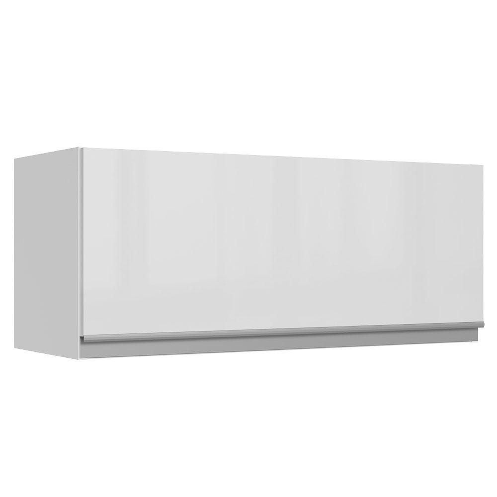 Armário Aéreo 80 cm MDF Branco Brilho Madesa Acordes – Design Moderno e Prático