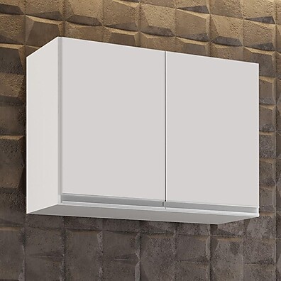 Armário Aéreo 80cm Branco: Organize sua Cozinha!