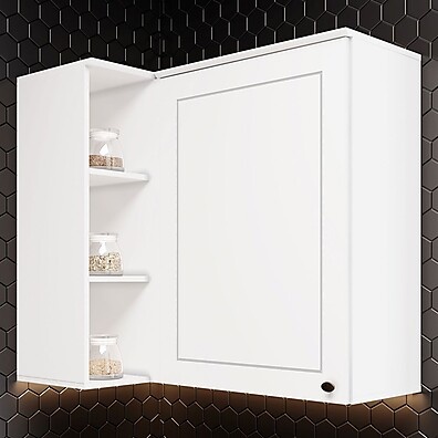 Armário Aéreo Cozinha 1 Porta – Branco Henn