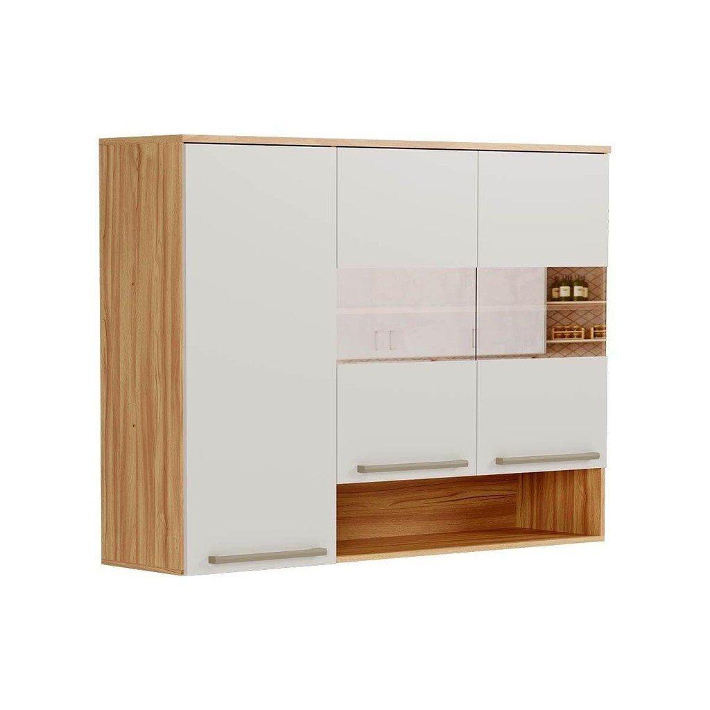 Armário Aéreo Cozinha 120cm Nápoli: Elegância e Praticidade