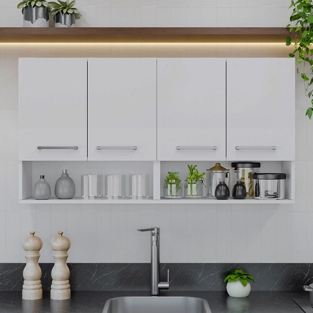 Armário Aéreo Cozinha 120cm: Organize com Estilo!