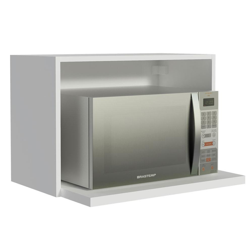 Armário Aéreo Cozinha 60cm Branco – Nicho para Forno
