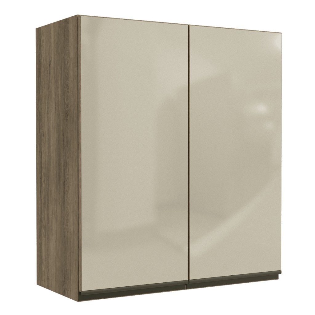 Armário Aéreo Cozinha 80cm Nogal - Maxxi Kappesberg