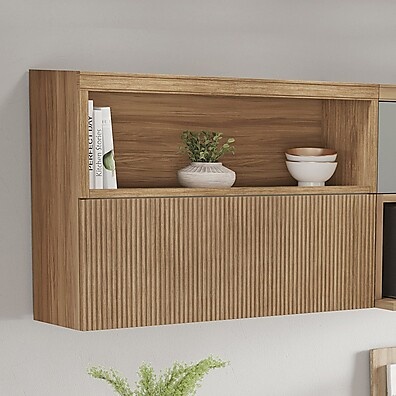 Armário Aéreo Ripado 120cm: Organize com Estilo!