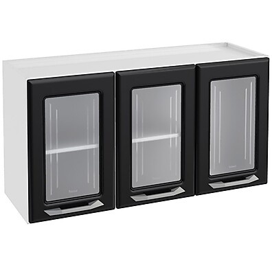Armário Aéreo Triplo Telasul Topázio Branco: Elegância e Força na Sua Cozinha