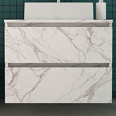 Armário de Banheiro Branco 2 Gavetas: Organize com Estilo!