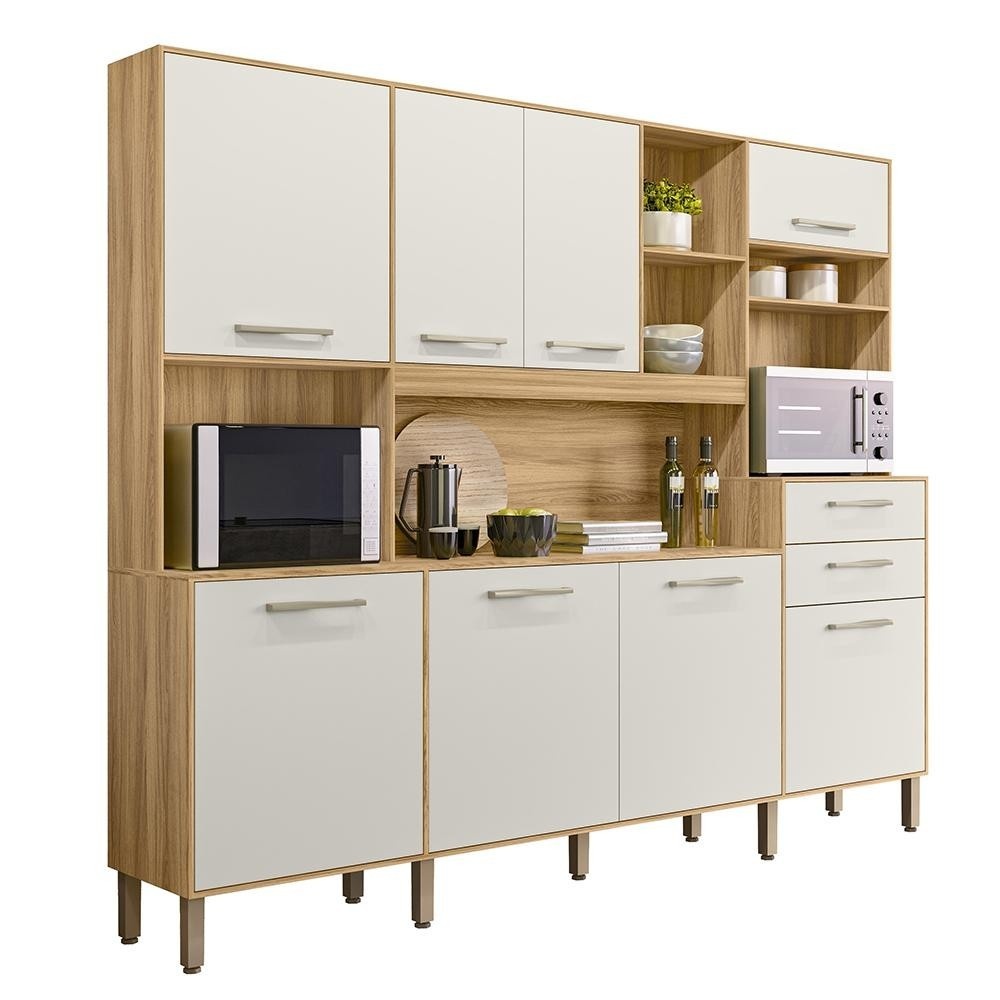 Armário de Cozinha 240cm Hortelã: Organize com Estilo!