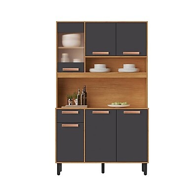 Armário de Cozinha Compacta 120cm Nápoles – Espaço e Estilo