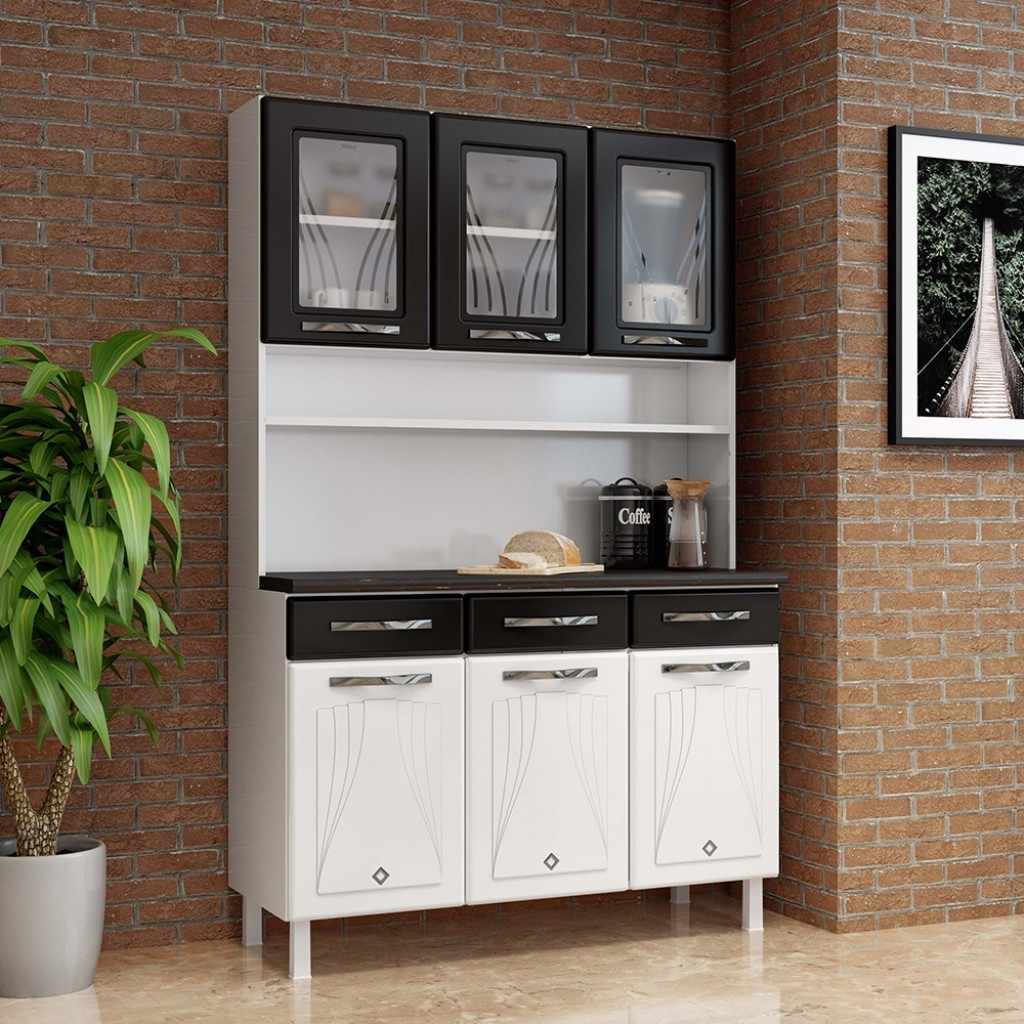 Armário de Cozinha de Aço Triplo Star New: Organização e Estilo