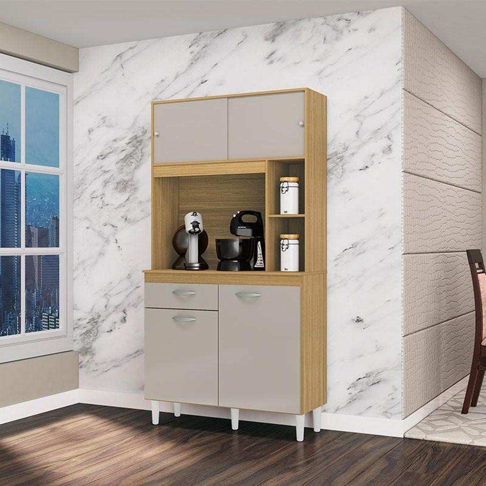 Armário de Cozinha Duda 90cm: Organize com Estilo!