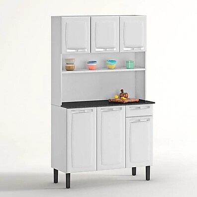 Armário de Cozinha Rose Branco: Organize com Estilo!