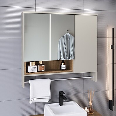 Armário Espelheira Banheiro Olívia: Organize com Estilo!