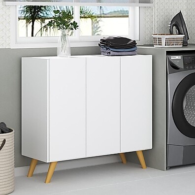 Armário Lavanderia Retrô 90cm: Organize com Estilo!