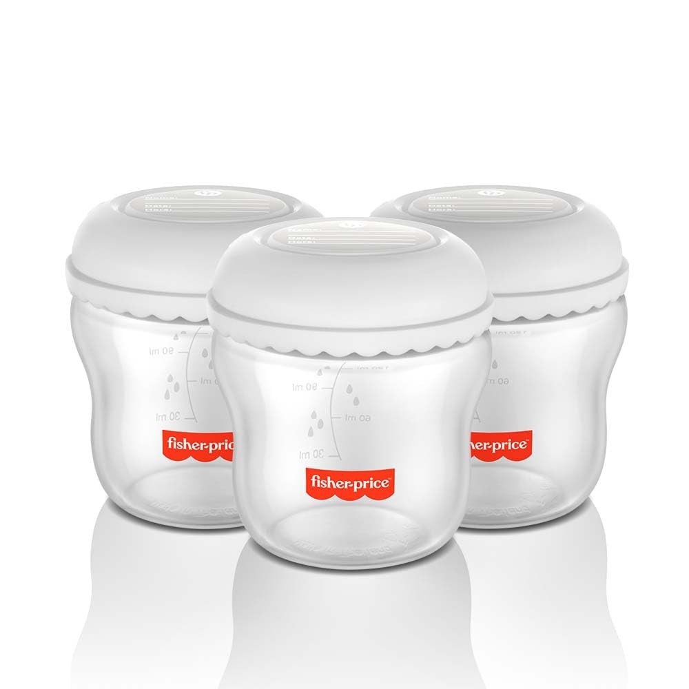 Kit 3 Frascos 150ml para Armazenar Leite Materno - Mom's Essentials Frisher Price