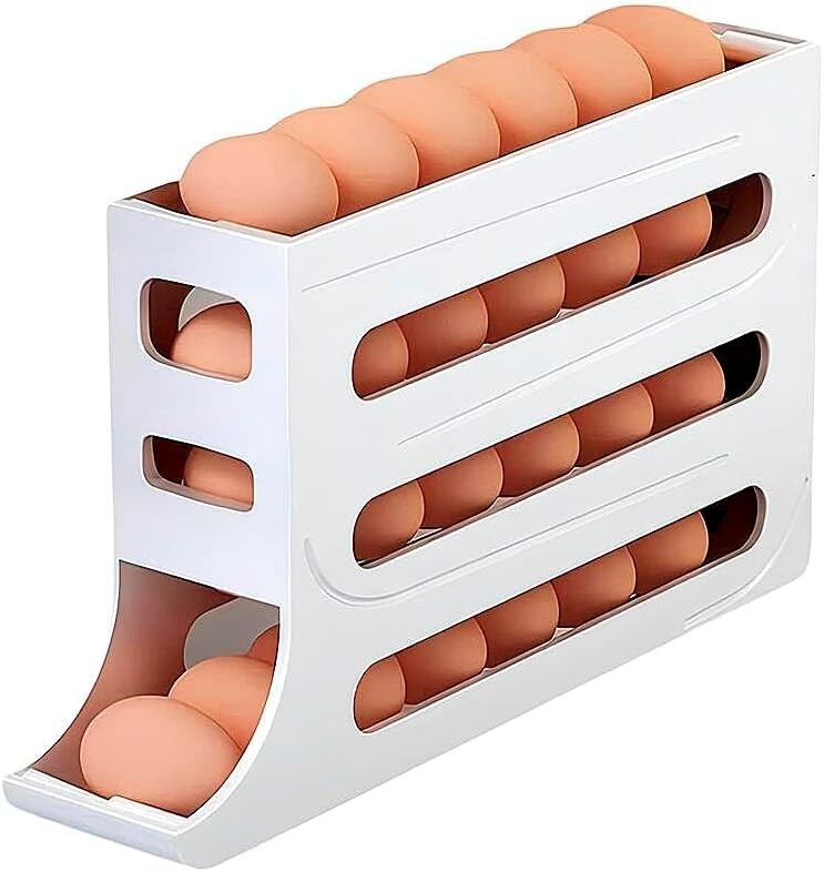 armazene-30-ovos-estilo-ate-de-4-dispenser-com-a-andares-praticidade-e-ovos-organizador-com-a