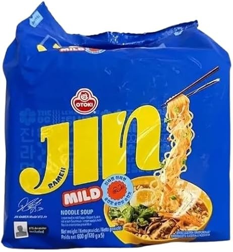 B.T.S. Army Jin Ramen Mild Ottogi com Photocard incluso