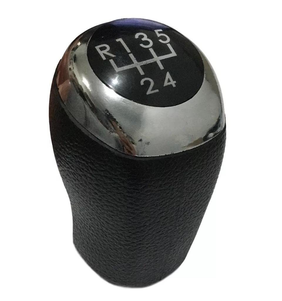 Manopla Bola de Câmbio HB20 1.6 Preta com Aro Cromado - Upgrade Premium