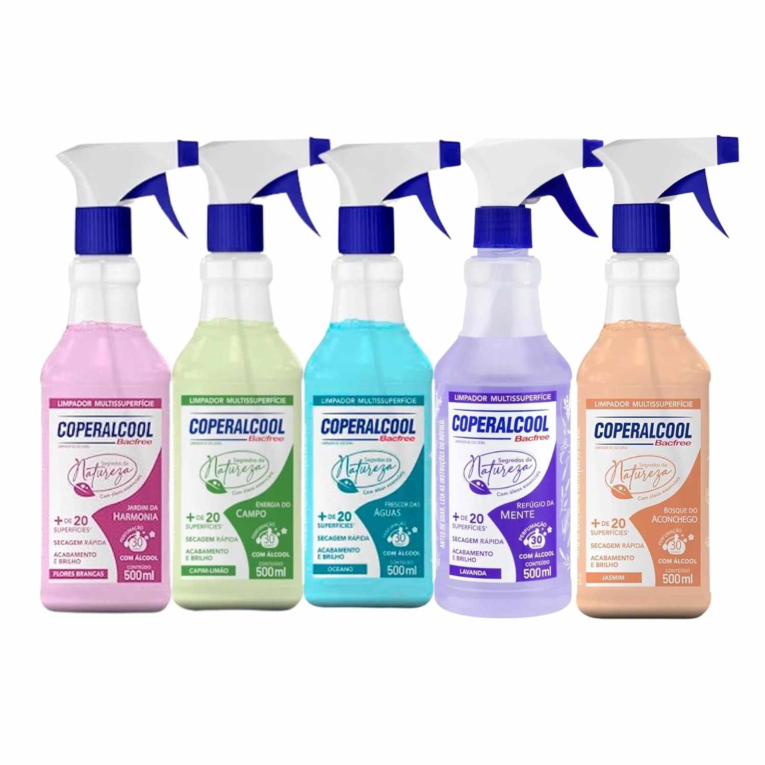 Kit 5 Coperalcool Segredos da Natureza - Limpeza Aromática para +20 Superfícies
