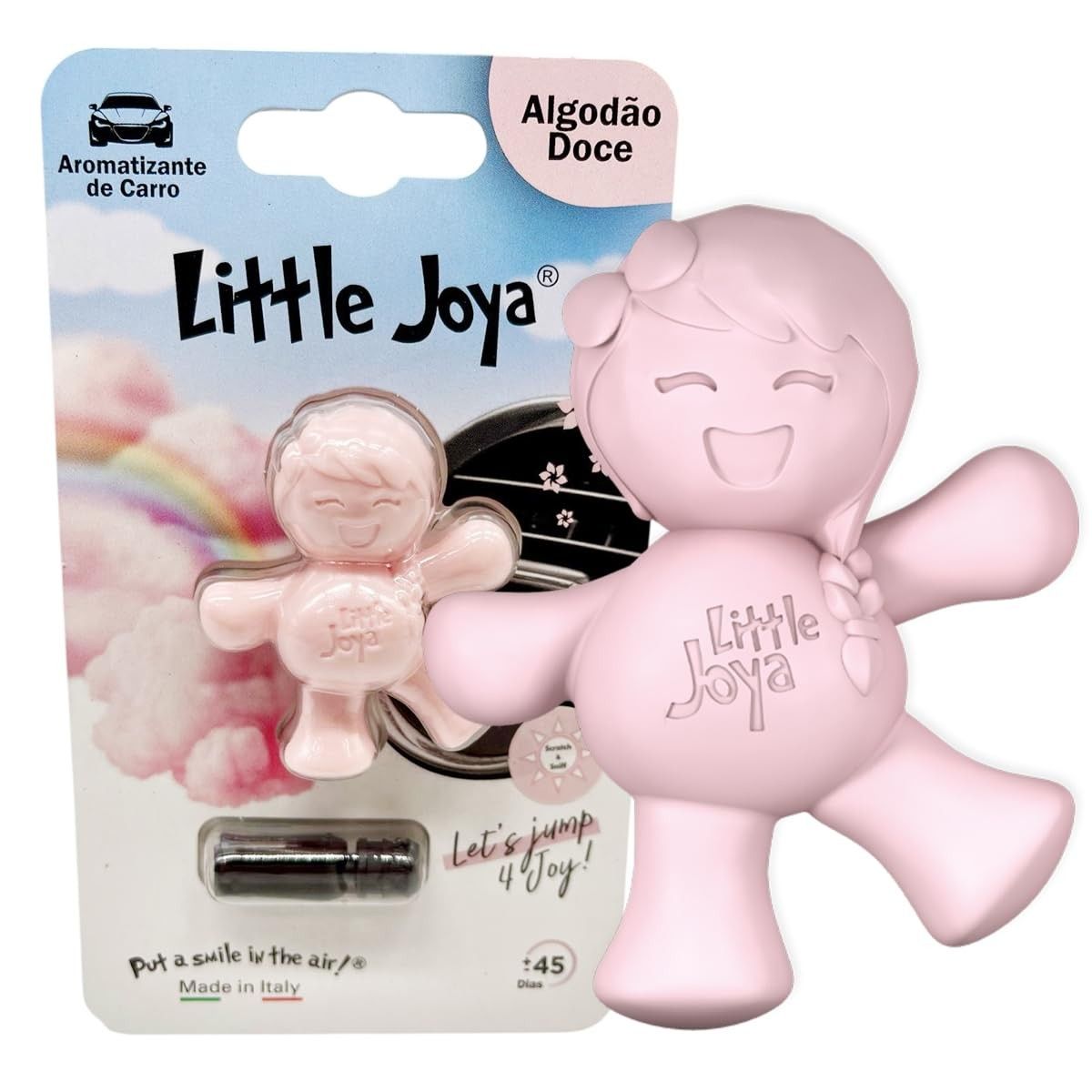 Aromatizante Automotivo Little Joya Algodão Doce: Perfume Duradouro para Seu Carro
