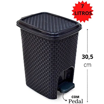 Kit Banheiro Completo Preta - Arqplast