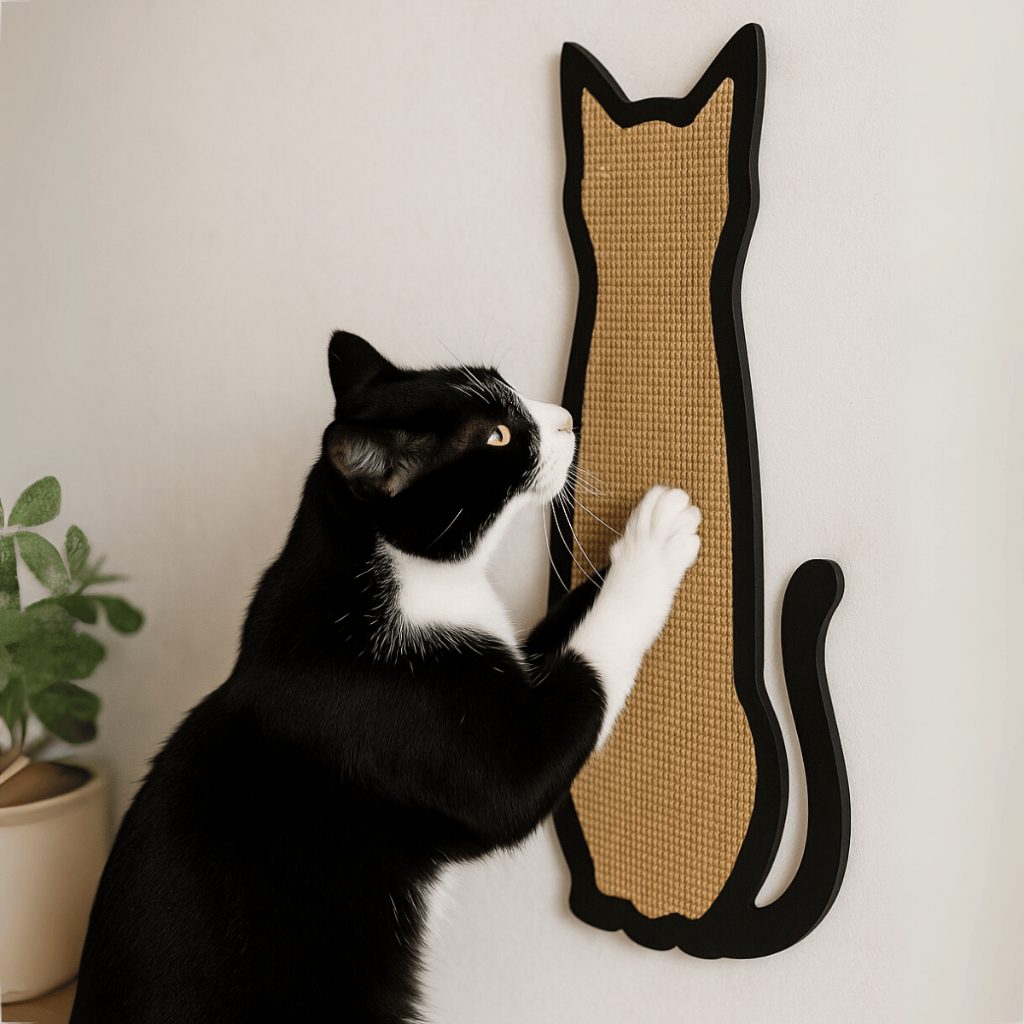 Arranhador de Parede para Gatos com Juta Sisal 44x23cm – Fixo e Prático