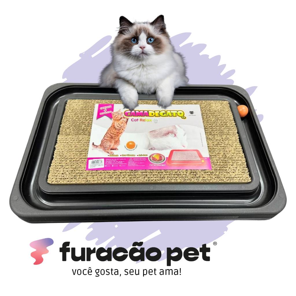 arranhador-gato-com-bolinha-e-cama-relaxamento-e-diversao-para-seu-pet