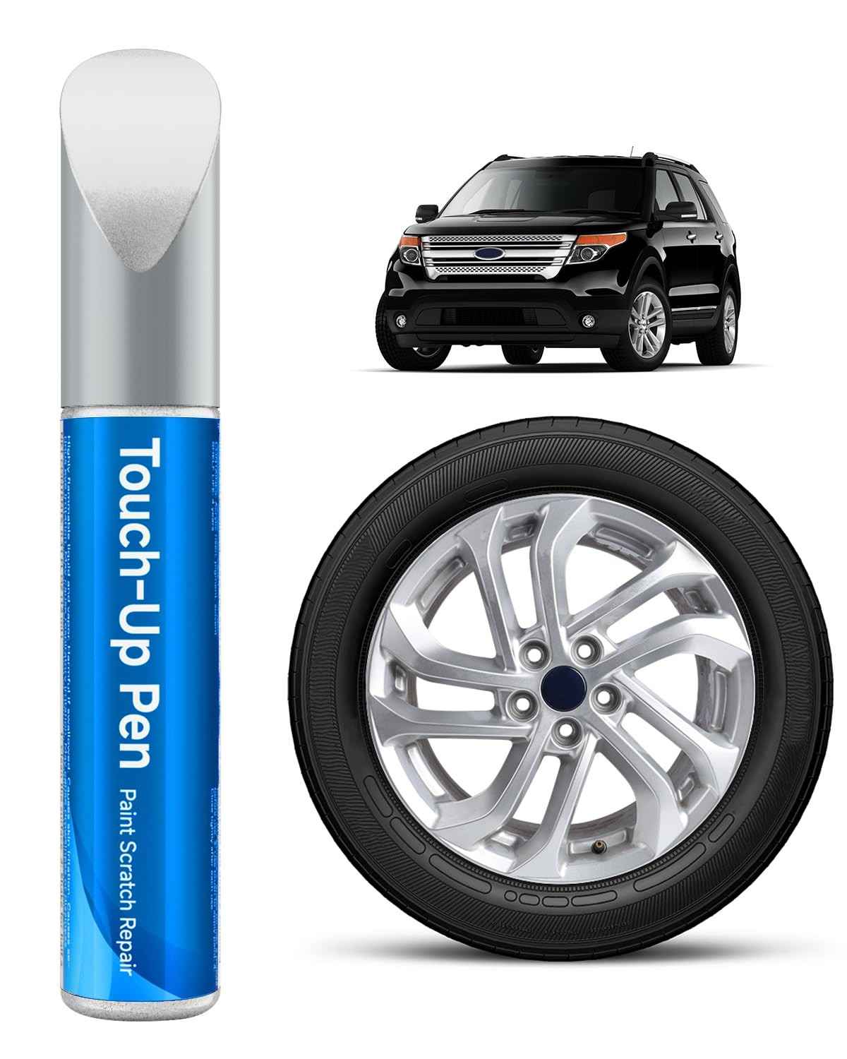 Tinta de Retoque Siver Wheel para Ford - Repare Arranhões nas Rodas com Facilidade