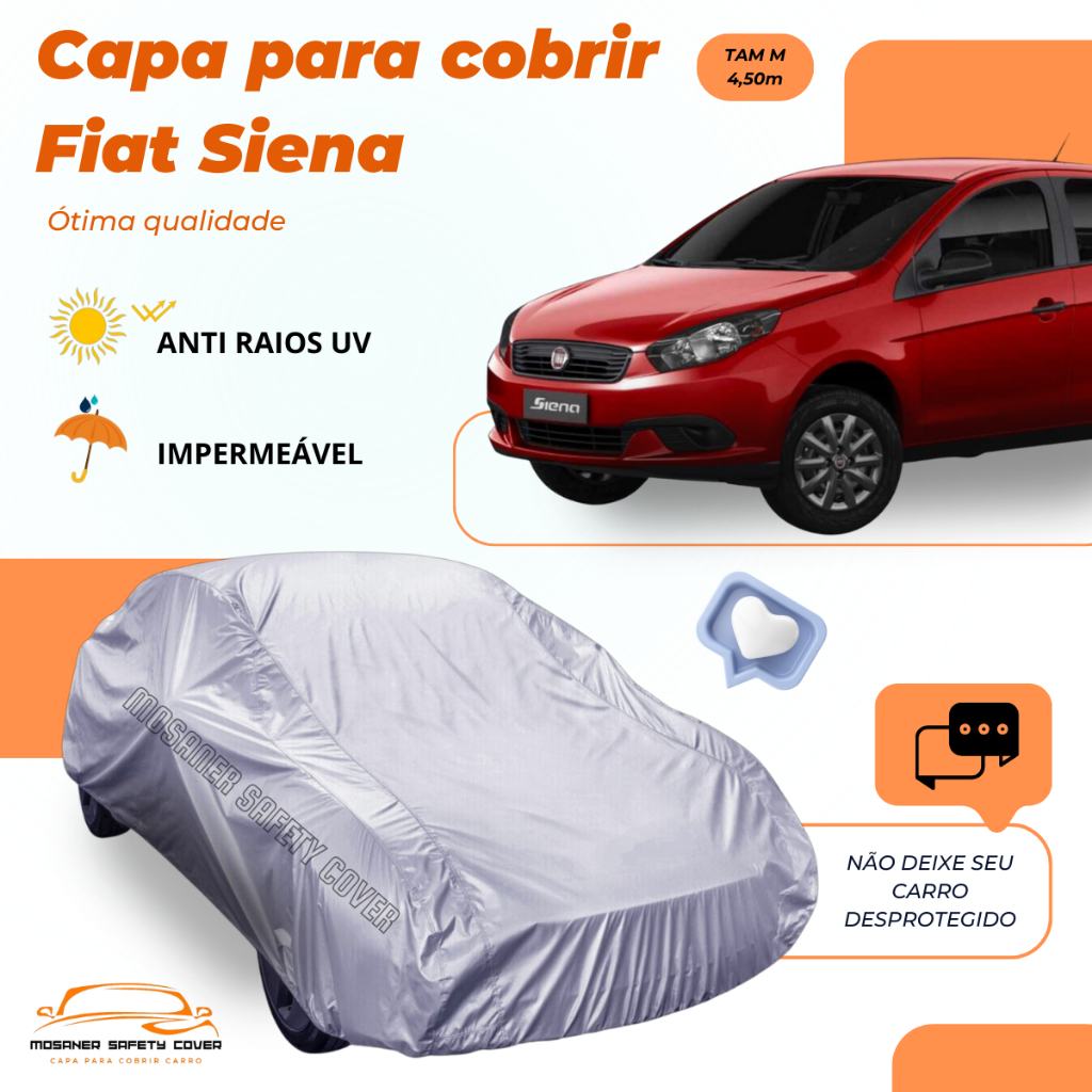Capa para Fiat Siena: Proteção Completa contra Sol, Chuva e Arranhões